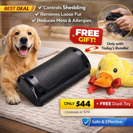 The Fur-Free Home™ con giocattolo calmante a forma di paperella GRATUITO