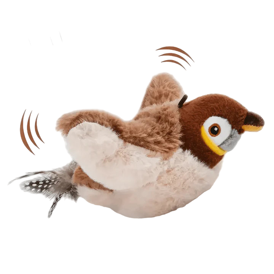 Giocattolo interattivo per uccelli con erba gatta FlappyChase™